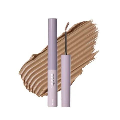 眉マスカラと、眉マスカラの色のサンプルが写った画像です。