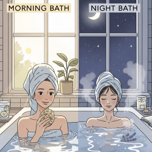 お風呂は朝と夜どっちが美容にいい？目的別の考え方